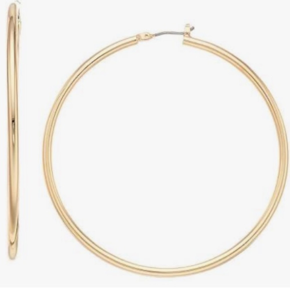 RL Gold Classic Thin Hoops